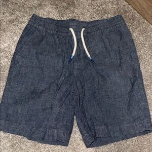 GAP Kids Navy Chambray Shorts with White Drawstring